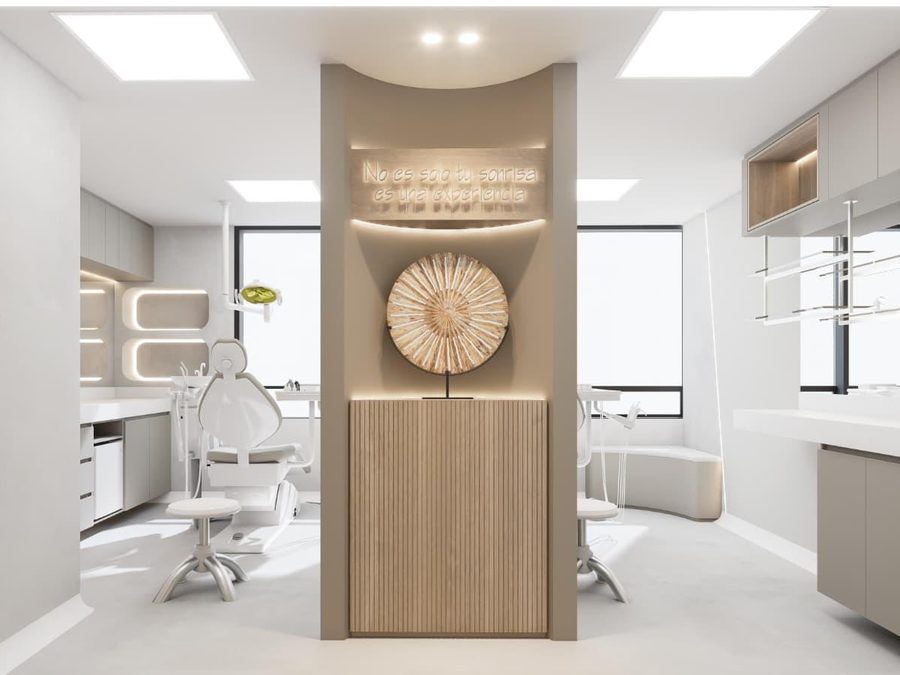 Unidad odontológica con luz natural